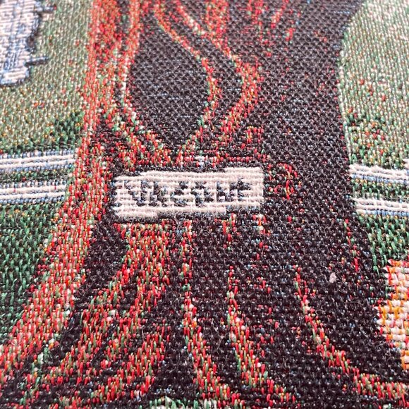 Pretty Vintage Birdhouse Tapestry Accent Pillow 16" - Picture 7 of 9